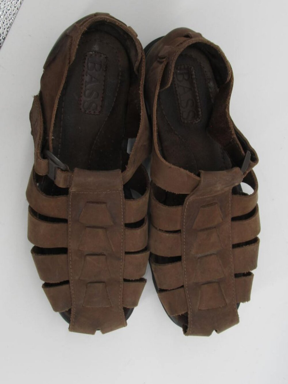 G.H. Bass Brown Leather Fisherman Sandals Closed Toe Size 11 M Men's